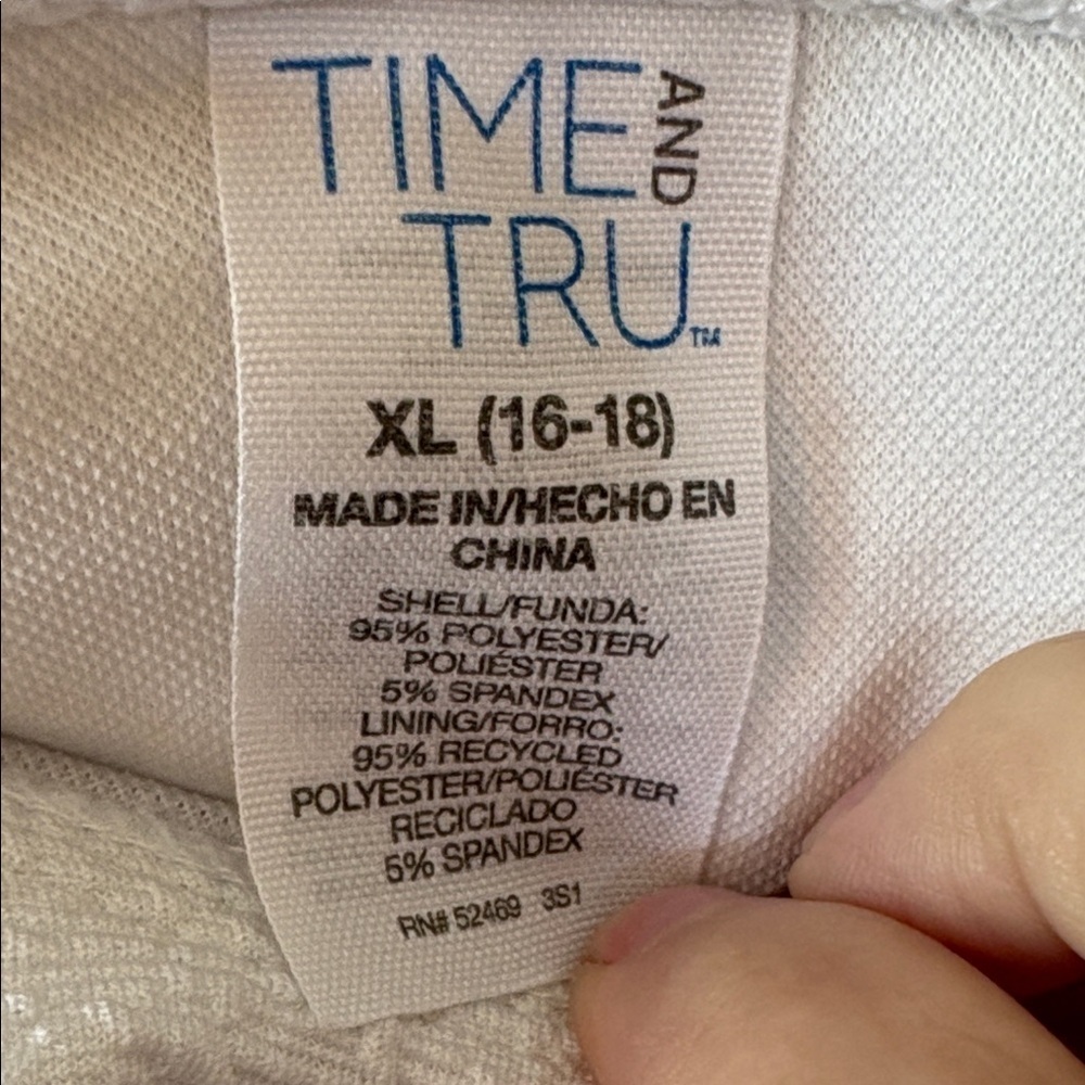 Time and Tru White Ruffle swim bottoms Size XL (16/18) - Picture 2 of 3